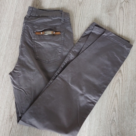 Trussardi Jeans (Italy), Classical, Olive colour, size L 🇮🇹 - Picture 2 of 9